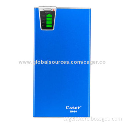 Cager 12,500mAh External Mobile Power Banks, Sized 20*70*120mm, Fashionable Style